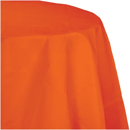 Touch Of Color Sunkissed Orange Octy Round Tablecloth, 82", 12PK 923282